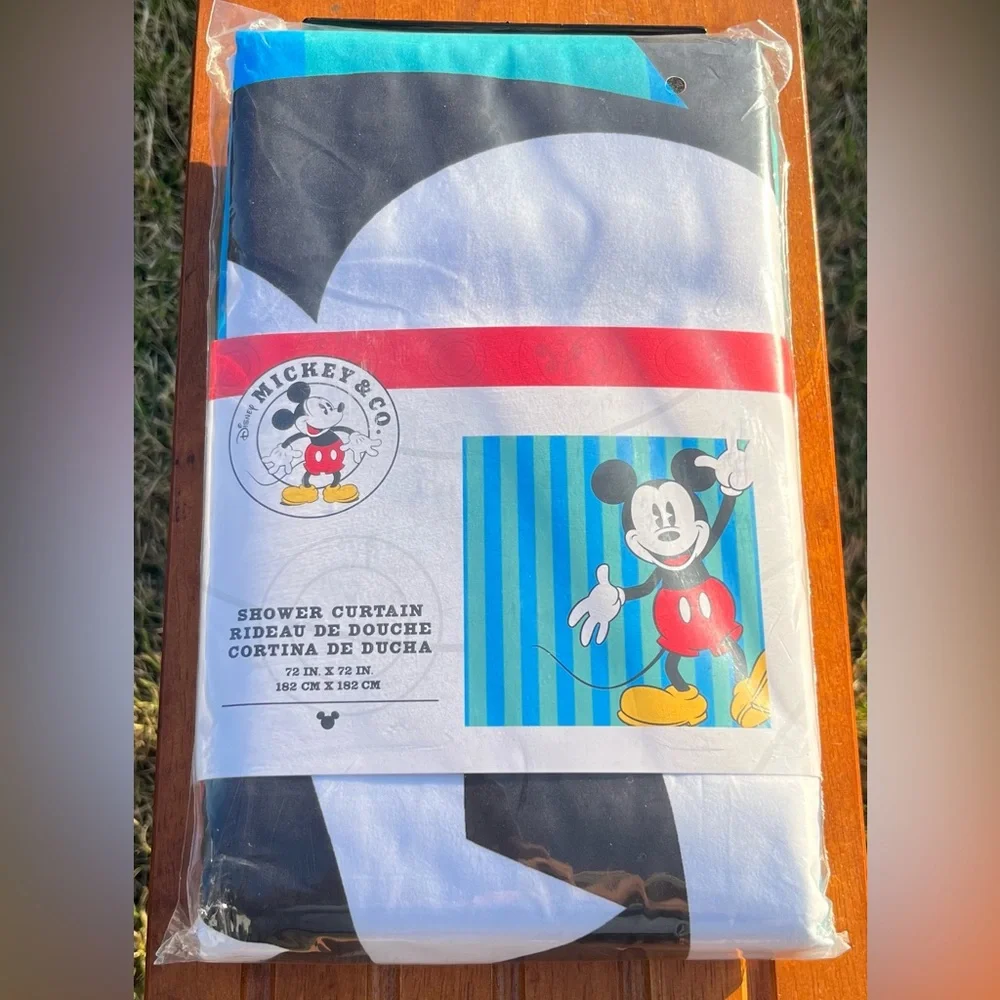 Disney Mickey Mouse Shower Curtain NWT